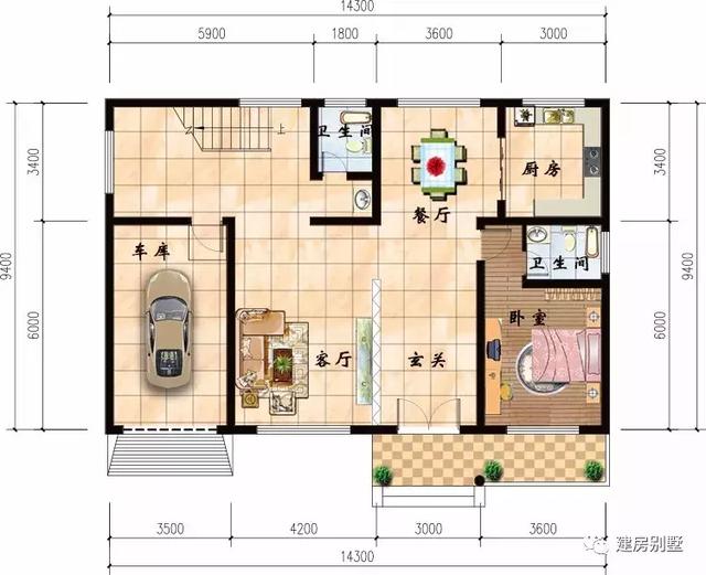 带车库的两款二层别墅设计图，经济实用，生活更方便！