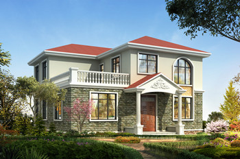 12×12米农村二层经济型自建房设计图，设计了6间卧室