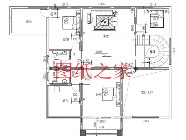 200平米的三层别墅设计图推荐，两种户型，造价50万左右！