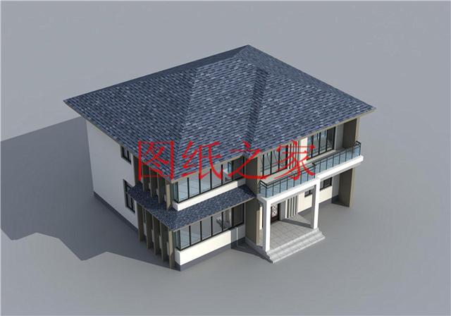 160平米的二层别墅，14X12米方正又实用，农村建房的首选户型！