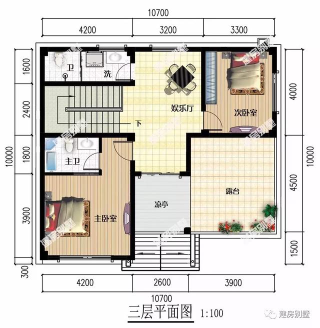 占地面积120左右的农村别墅，第二栋宅基地小的建来很合适