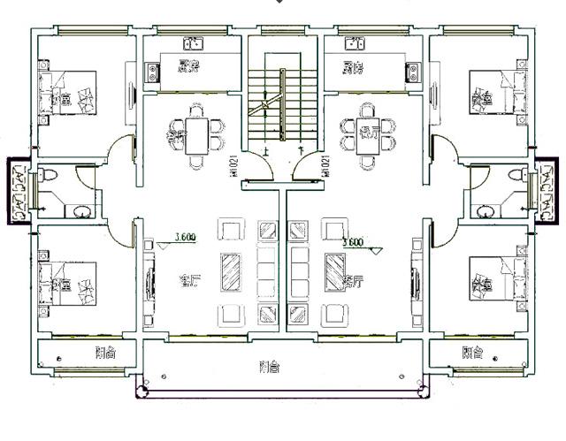 30万欧式别墅效果图CAD施工图，一层单户二层双拼，设计独特！