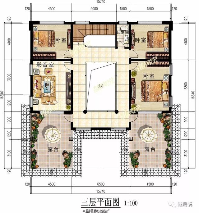 新中式别墅设计图，风水先生都说好，越住越有钱