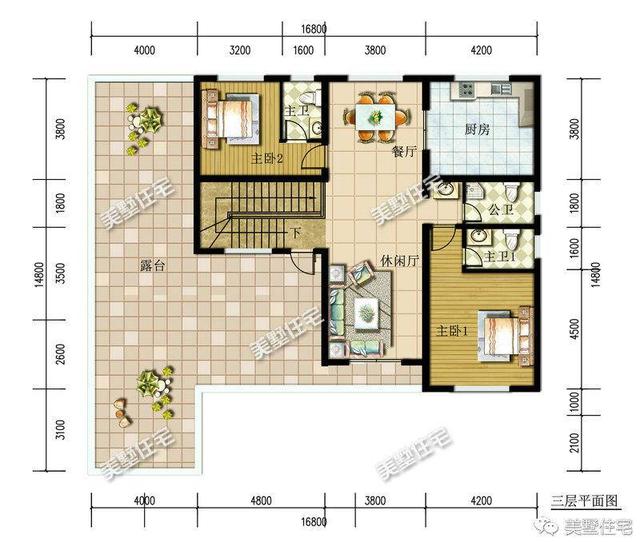 江西人喜欢的典雅低调三层别墅设计图，功能实用造型大方