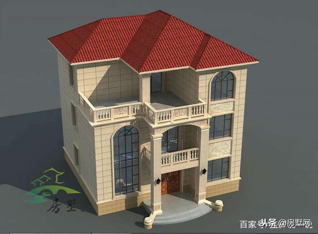 三层豪华欧式别墅设计图，宫廷似的舒适度，符合现代农村的潮流