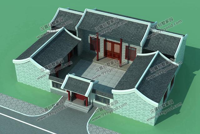 3款一层农村别墅设计图，大气的户型结构，生活功能齐全