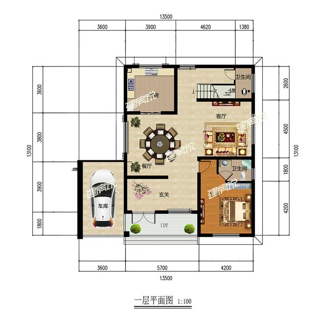 占地124平二层别墅设计图，简约温馨，造价经济，施工简单