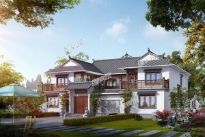 新款中式别墅设计图，中国最美的别墅，建栋在老家，人人夸你有