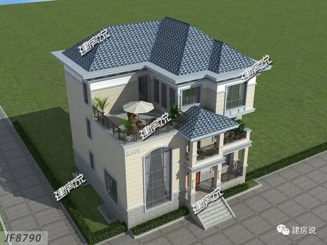 3层实用别墅设计图，老家建新房，我强烈推荐这款！