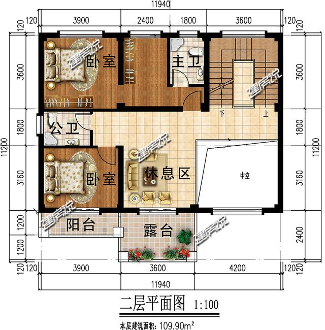 占地110平的三层小别墅设计图，符合大众需求的好户型！