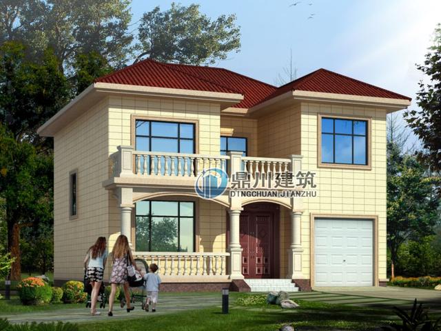 10×11米二层别墅设计图，简单大气又实用，更适合农村自建。