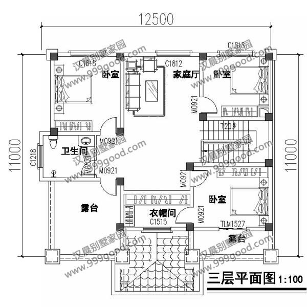 三层农村别墅，农村自建房屋首选！12.5X11米，年度最经典户型！