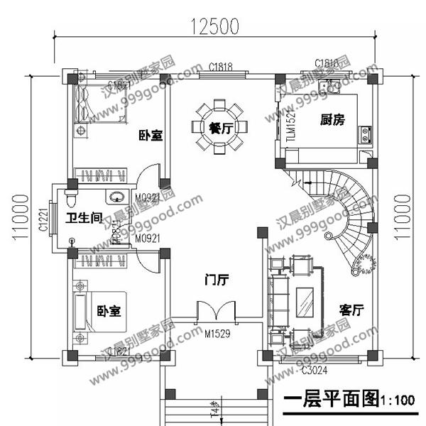 三层农村别墅，农村自建房屋首选！12.5X11米，年度最经典户型！