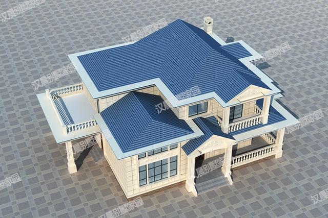 一栋别墅户型两种方案设计，车库+堂屋+复式中空，超漂亮二层别墅