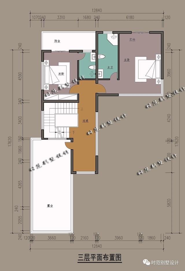 13x17米多露台阳台三层现代风格别墅，6室3厅，适合你吗？