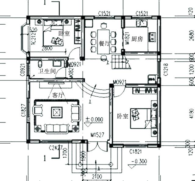2款占地100平以内的二层自建房设计图，宅基地小但住着宽敞。