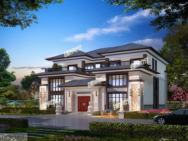 新中式庭院别墅，在农村非常的受欢迎，让人一眼就喜欢上！