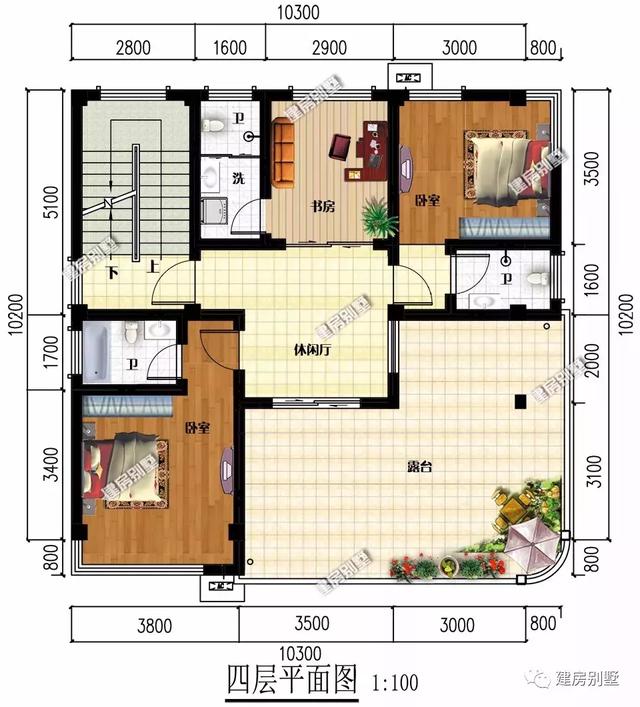 三款带商铺设计的三层别墅设计图，不仅可以出粗，自己住着也舒服！