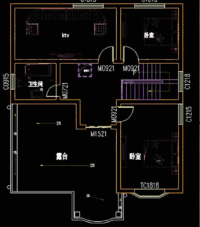 10x11米农村自建别墅效果图三层房屋设计图，经典配色！
