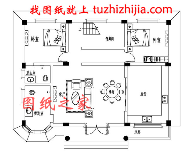 簡簡單單的二層樓房的設計圖,24萬就能搞定