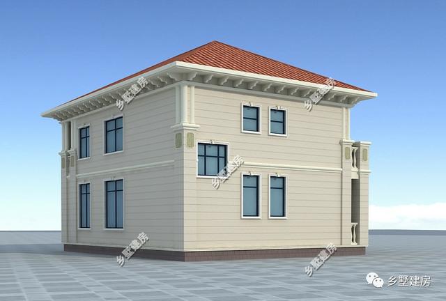 13x11米欧式别墅，外形美+内部布局合理，适合农村建造！