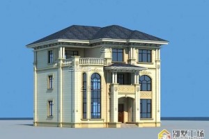 三层欧式别墅设计图，12X13.2m，45万造价“名利双收”