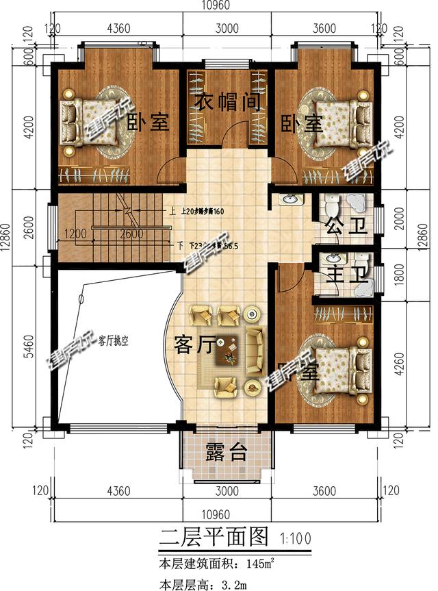 等挣了钱就回乡盖别墅去，带庭院和泳池，图纸都准备好了