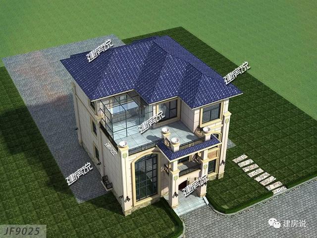 145㎡的3层别墅设计图推荐，气派又实用，建栋面子赚足了