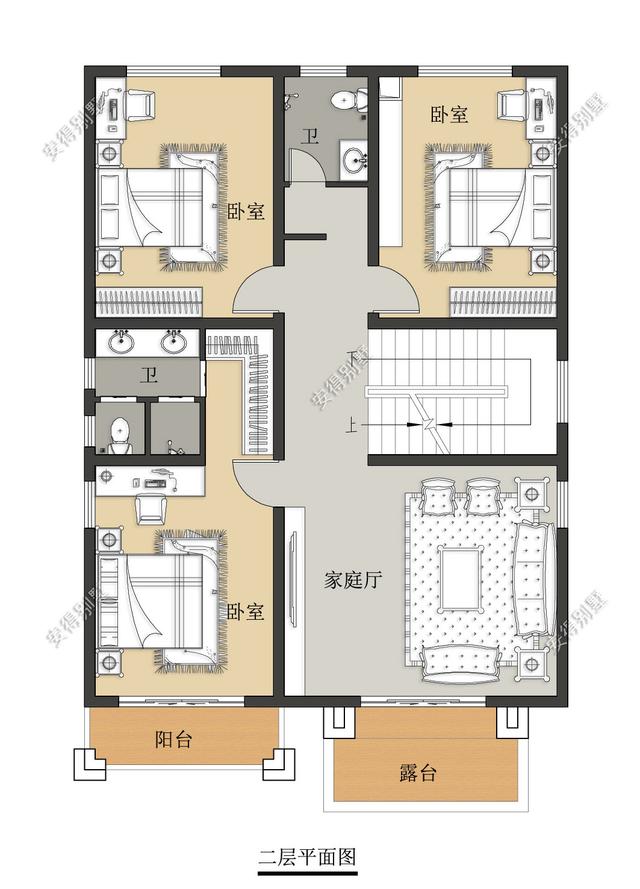 造价经济、平面实用的3层欧式别墅设计图，回农村建一栋，让家人住豪宅