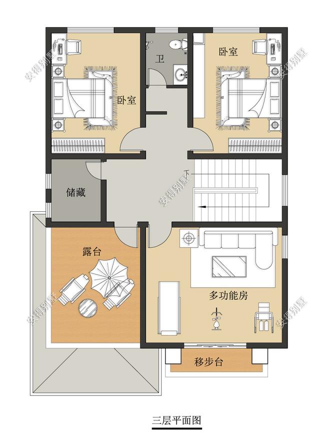 造价经济、平面实用的3层欧式别墅设计图，回农村建一栋，让家人住豪宅