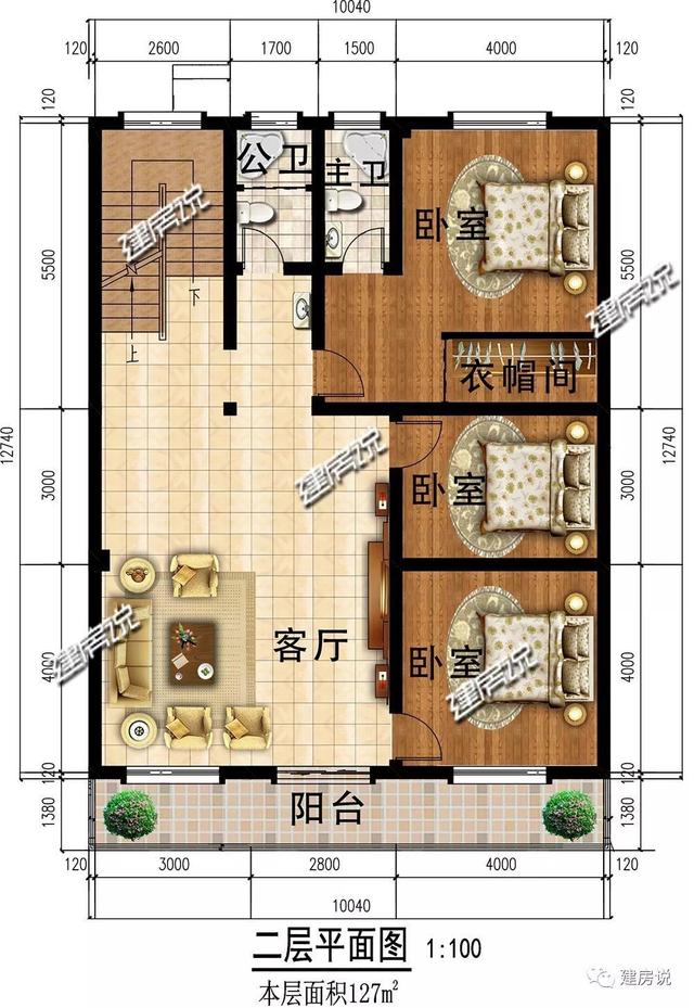 这套3层新中式，耐看又实用，不建一栋太可惜了