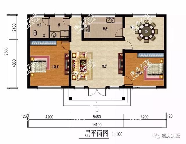 美观且真正实用的一层小别墅设计图推荐图纸，准备10多万就能建