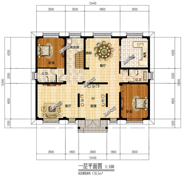 现在许多人建房，都偏爱中式风格，四合院别墅才是中国最美的房子，这样设计，美呆了