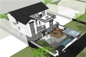 2020年新款中式风格农村三层别墅设计图，外观好，空间大