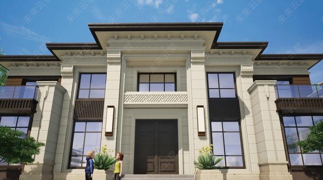 新中式别墅设计图，建筑风格给人一种非常舒适的感觉