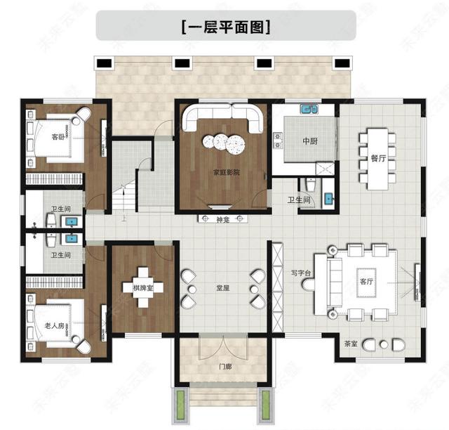 雅系列新中式别墅，九室四厅五卫有超大露台设计！
