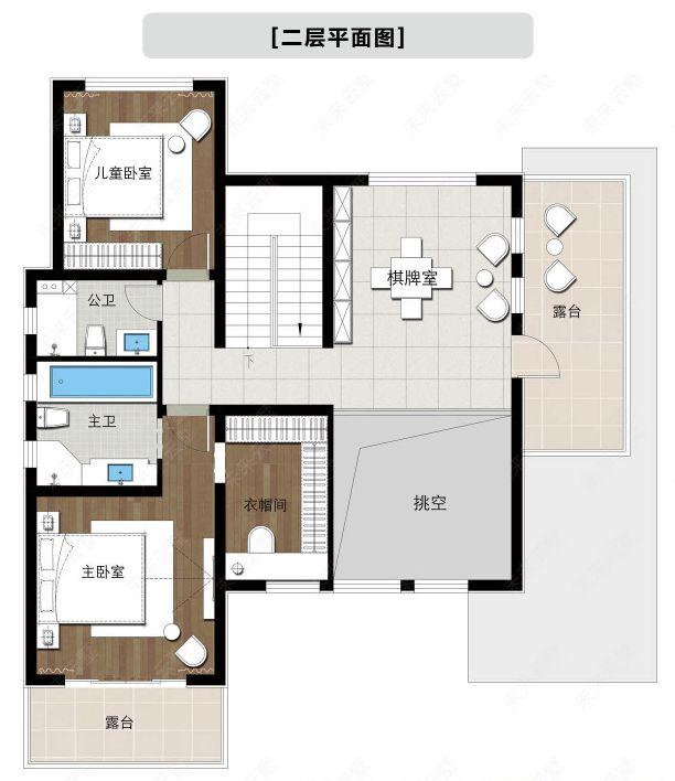 58.8万新中式别墅设计图纸，139.9㎡五室四厅
