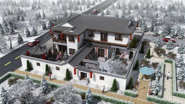 新中式小院8套，这才是农村别墅应该的样子，心动不？