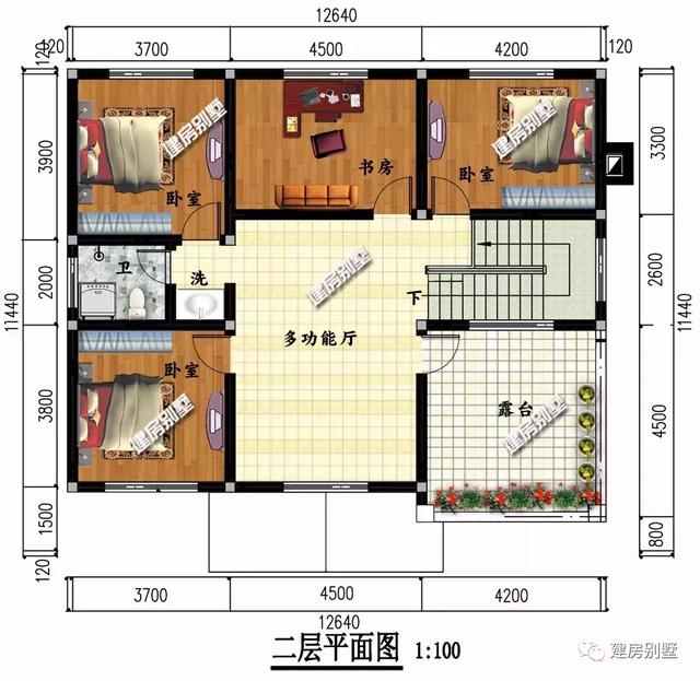 专门为湖南人而设计的两款自建房设计图，均配有堂屋，外观很靓