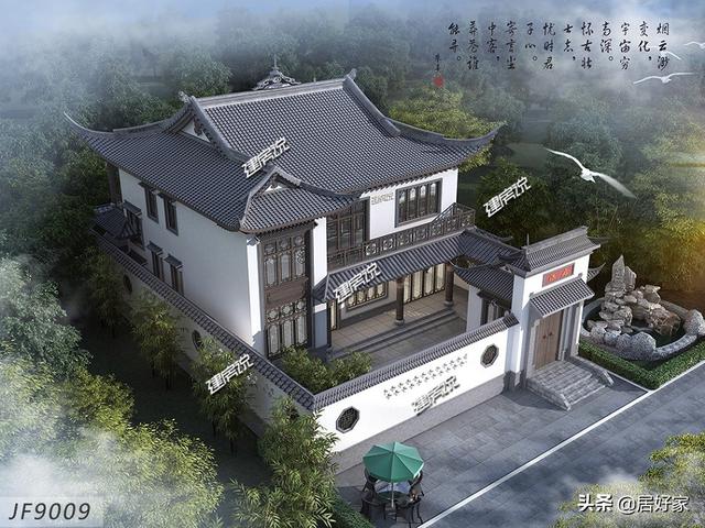 要建就建中国最棒的房子，二层中式别墅太美了，这才是中国人最理想的居住场所