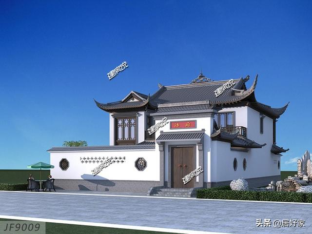 牛啊！二层中式别墅太美了，这才是中国人最理想的居住场所