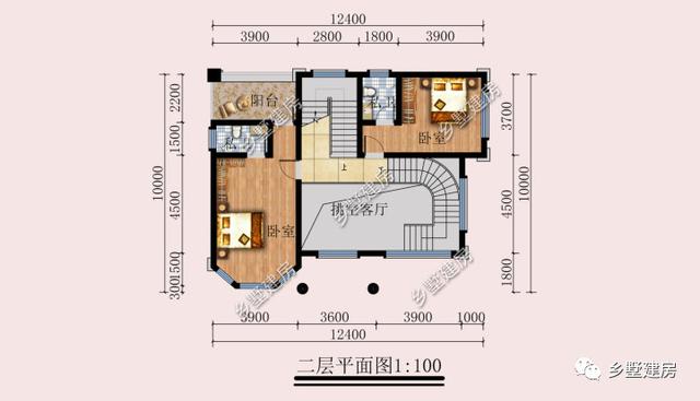 农村自建欧式别墅设计图，占地不大，户型方方正正，自带豪宅既视感。