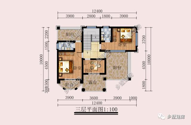 农村自建欧式别墅设计图，占地不大，户型方方正正，自带豪宅既视感。