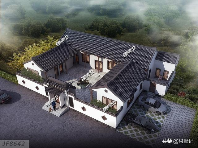 精选10款一层农村别墅设计图， 在城里买房不如回农村建一栋别墅！