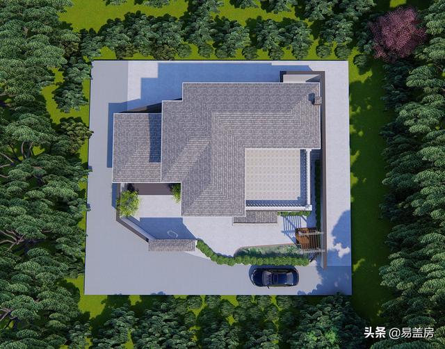 二层农村别墅设计图，建成就是村里的标杆别墅