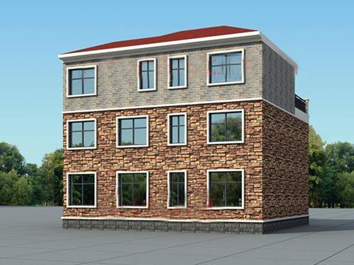 11.7x11.5米二层半乡村别墅设计图，经典户型方案