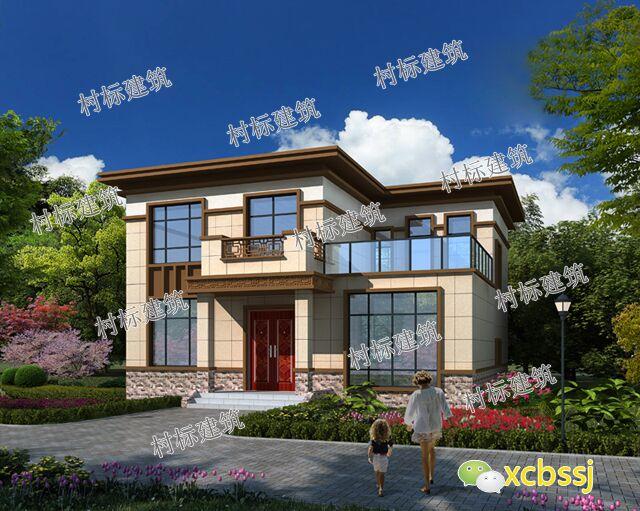 新中式二层自建房设计图，适合中国人的生活习惯，居住舒适有意境