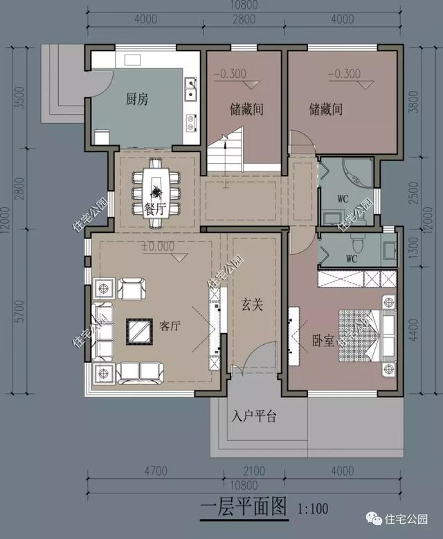 农村10×12米现代风格住宅，80、90后看了都会心动