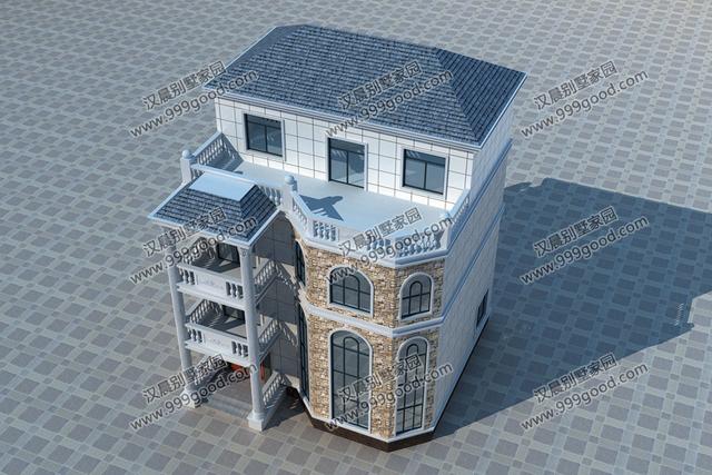 小宅地也可盖双拼，10X9.7米四层别墅盖起来怎么样？30万太划算