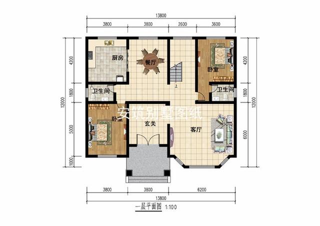 主体造价在35万左右二层半楼房设计图，好看